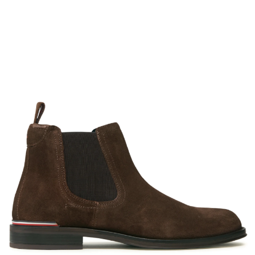 Ανδρικά Μποτάκια Καφέ Suede Chelsea FM0FM04757-GT8 Tommy Hilfiger