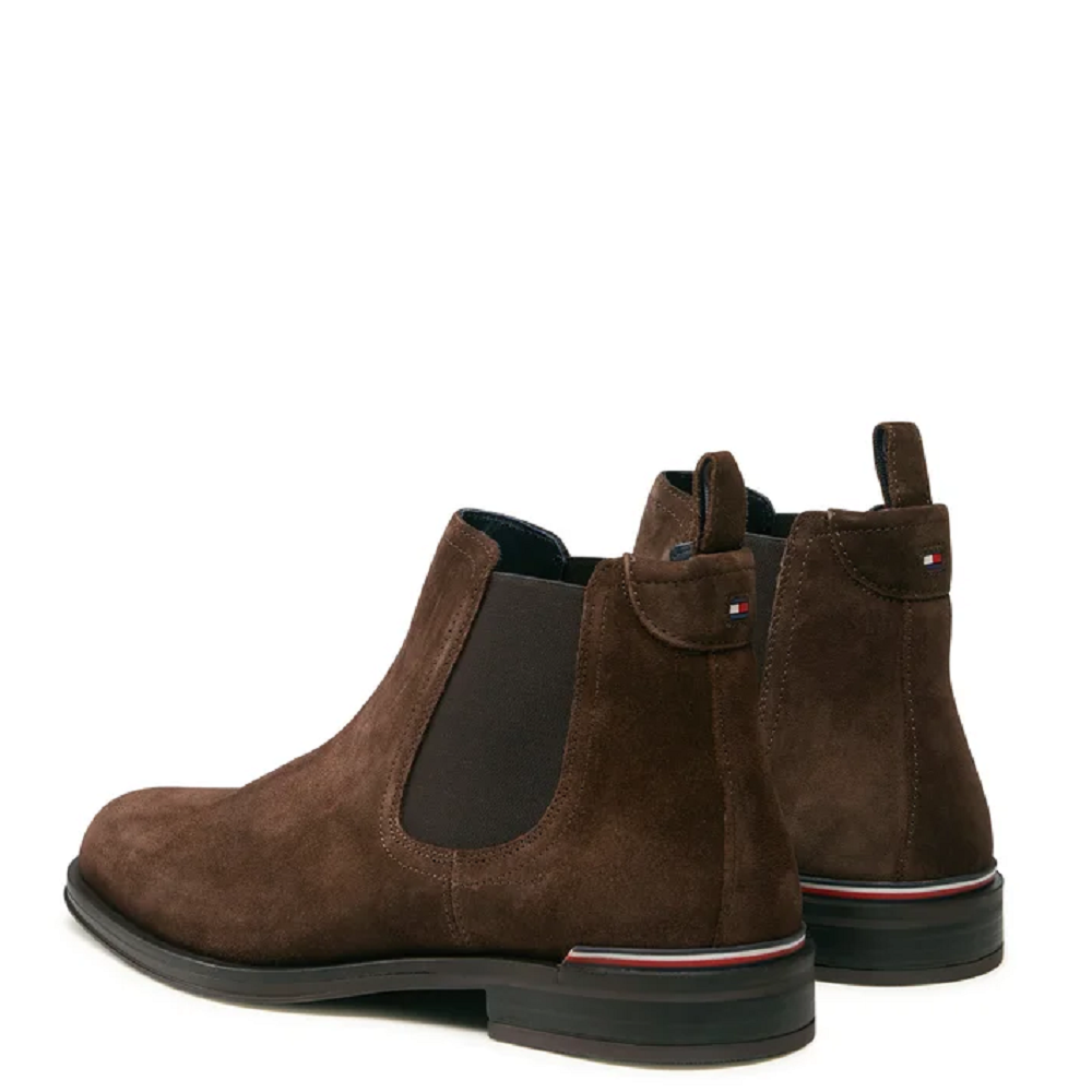 TOMMY HILFIGER</br>Ανδρικά Μποτάκια Καφέ Suede Chelsea FM0FM04757-GT8 Tommy Hilfiger TOMMY HILFIGER</br>Ανδρικά Μποτάκια Καφέ Suede Chelsea FM0FM04757-GT8 Tommy Hilfiger