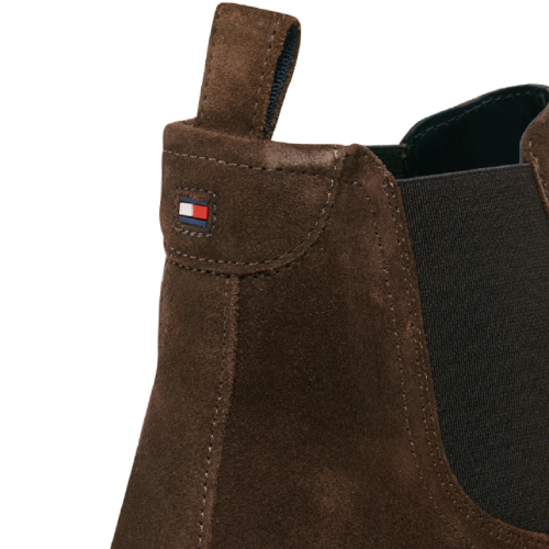 Ανδρικά Μποτάκια Καφέ Suede Chelsea FM0FM04757-GT8 Tommy Hilfiger