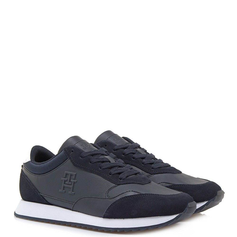 TOMMY HILFIGER</br>Ανδρικά Sneakers Μπλε Δέρμα FM0FM04776-DW5 Tommy Hilfiger TOMMY HILFIGER</br>Ανδρικά Sneakers Μπλε Δέρμα FM0FM04776-DW5 Tommy Hilfiger