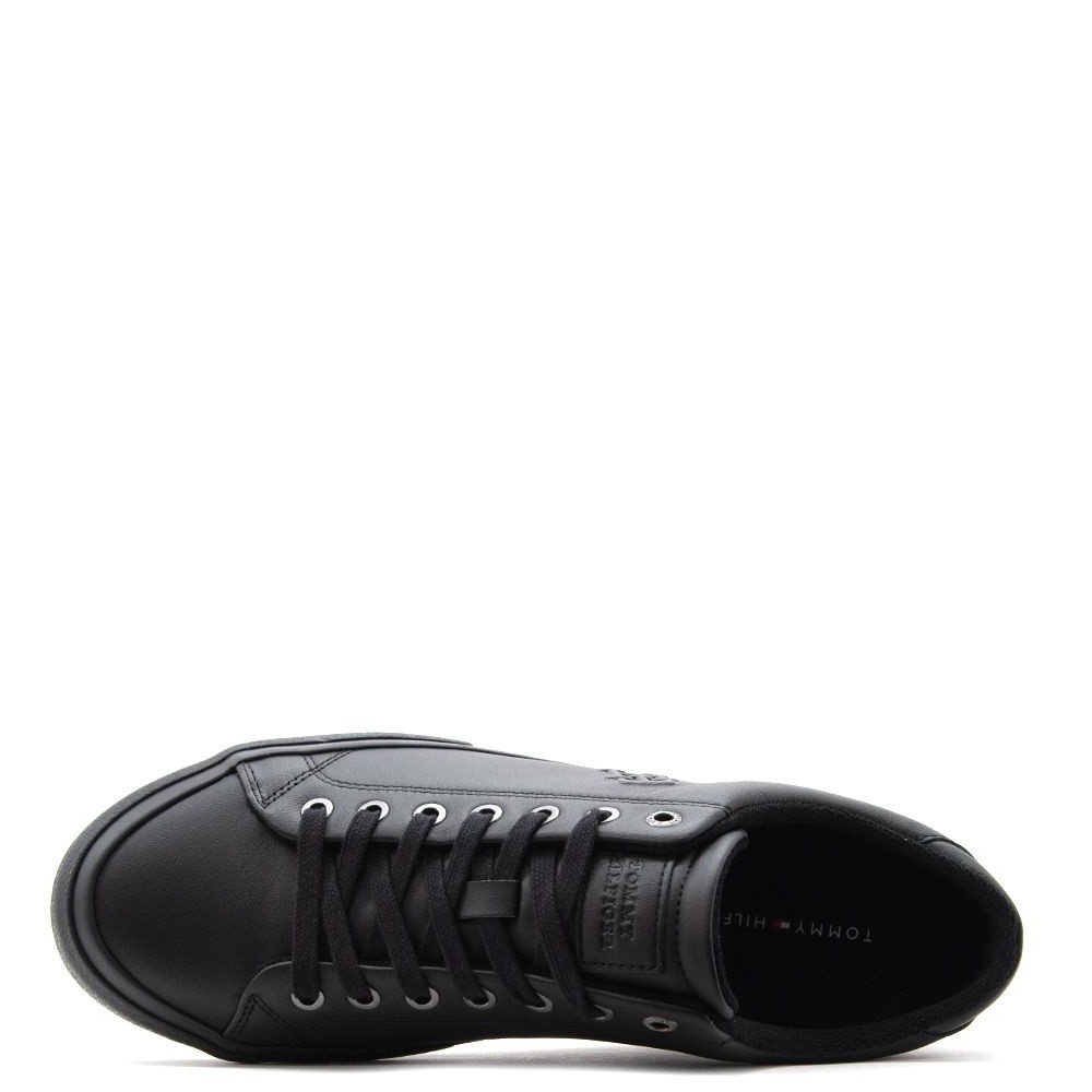 TOMMY HILFIGER</br>Ανδρικά Sneakers Μαύρο Δέρμα FM0FM04780-0GQ Tommy Hilfiger TOMMY HILFIGER</br>Ανδρικά Sneakers Μαύρο Δέρμα FM0FM04780-0GQ Tommy Hilfiger