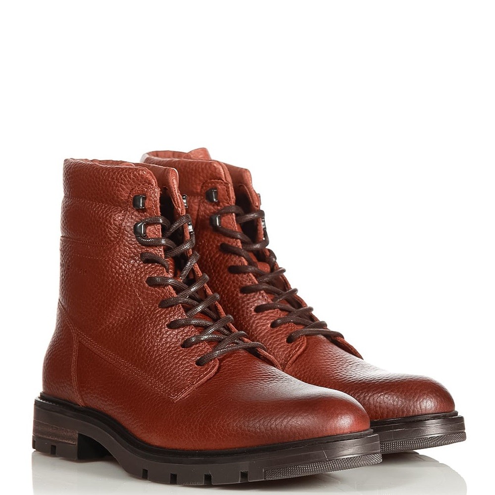 TOMMY HILFIGER</br>Ανδρικά Μποτάκια Ταμπά Δέρμα FM0FM04802-GVI Tommy Hilfiger TOMMY HILFIGER</br>Ανδρικά Μποτάκια Ταμπά Δέρμα FM0FM04802-GVI Tommy Hilfiger