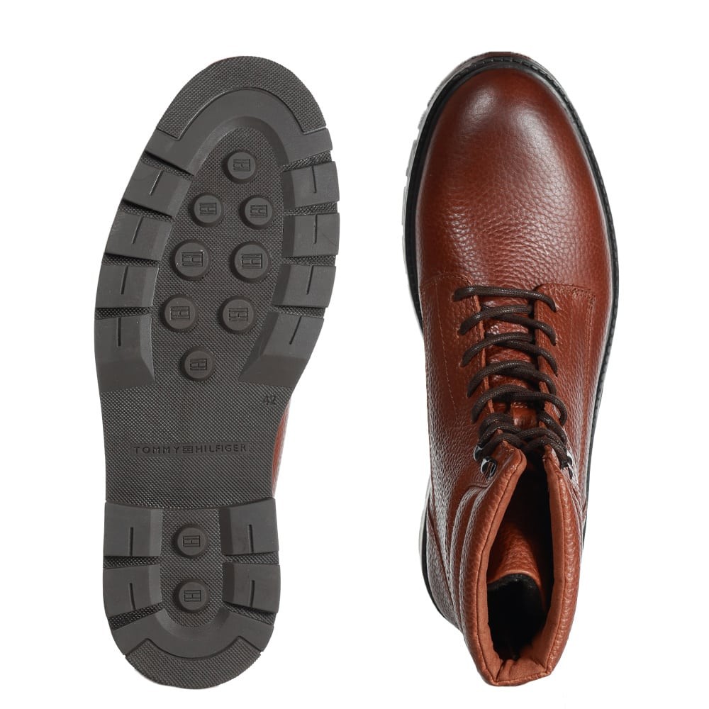 TOMMY HILFIGER</br>Ανδρικά Μποτάκια Ταμπά Δέρμα FM0FM04802-GVI Tommy Hilfiger TOMMY HILFIGER</br>Ανδρικά Μποτάκια Ταμπά Δέρμα FM0FM04802-GVI Tommy Hilfiger