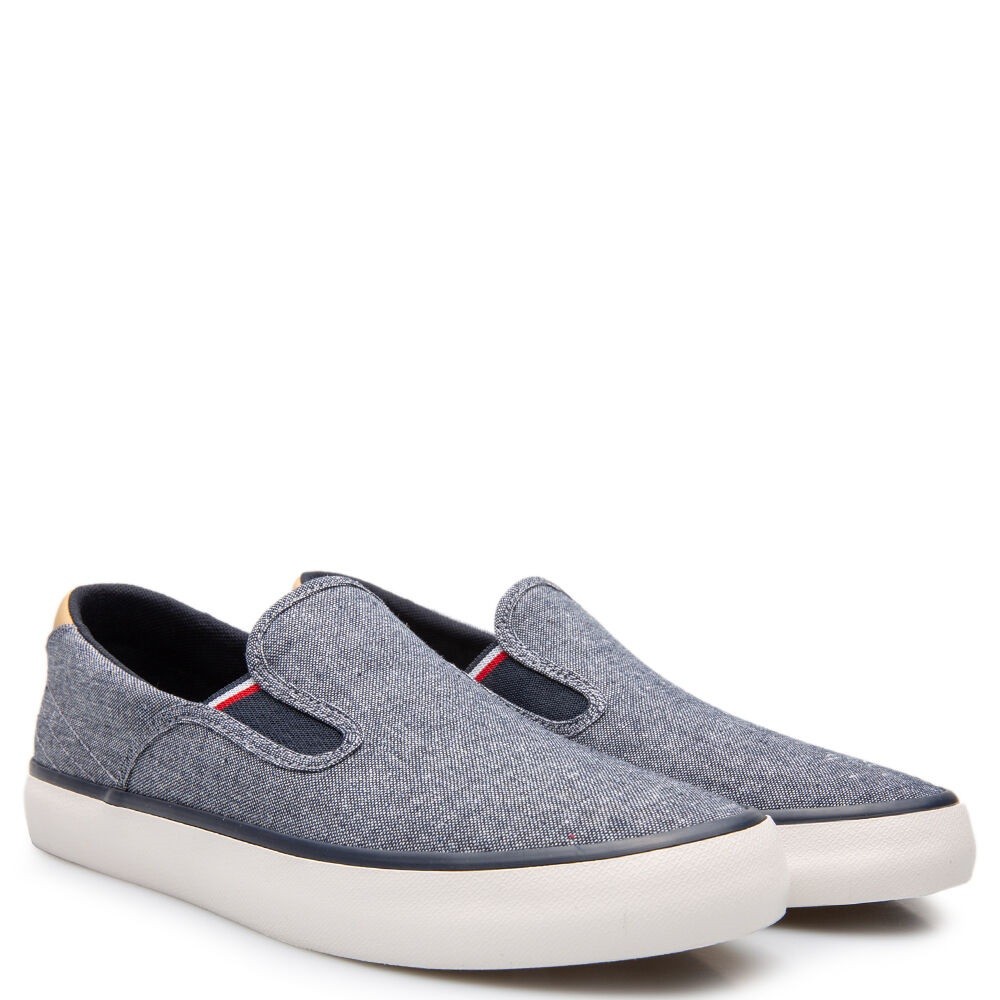TOMMY HILFIGER</br>Ανδρικά Sneakers Slip-On Μπλε FM0FM04947-DW5 Tommy Hilfiger TOMMY HILFIGER</br>Ανδρικά Sneakers Slip-On Μπλε FM0FM04947-DW5 Tommy Hilfiger