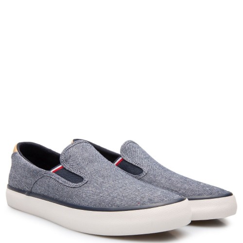 Ανδρικά Sneakers Slip-On Μπλε FM0FM04947-DW5 Tommy Hilfiger Ανδρικά Sneakers Slip-On Μπλε FM0FM04947-DW5 Tommy Hilfiger