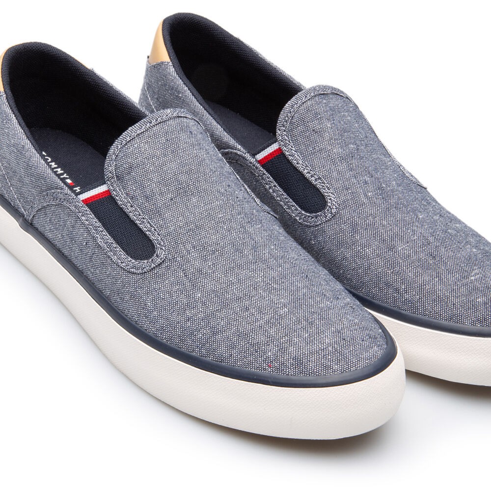 TOMMY HILFIGER</br>Ανδρικά Sneakers Slip-On Μπλε FM0FM04947-DW5 Tommy Hilfiger TOMMY HILFIGER</br>Ανδρικά Sneakers Slip-On Μπλε FM0FM04947-DW5 Tommy Hilfiger