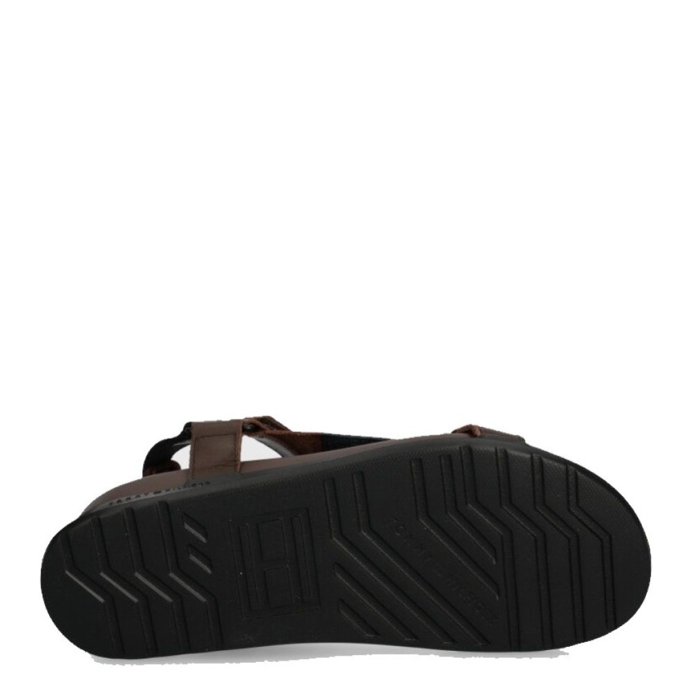TOMMY HILFIGER</br>Ανδρικά Πέδιλα Καφέ Δέρμα FM0FM05006-GT6 Tommy Hilfiger TOMMY HILFIGER</br>Ανδρικά Πέδιλα Καφέ Δέρμα FM0FM05006-GT6 Tommy Hilfiger