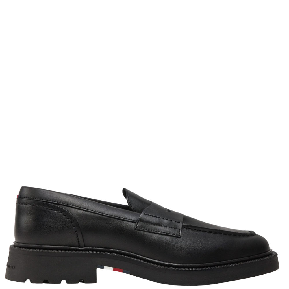 TOMMY HILFIGER</br>Ανδρικά Μοκασίνια Μαύρο Δέρμα FM0FM05089-BDS Tommy Hilfiger TOMMY HILFIGER</br>Ανδρικά Μοκασίνια Μαύρο Δέρμα FM0FM05089-BDS Tommy Hilfiger