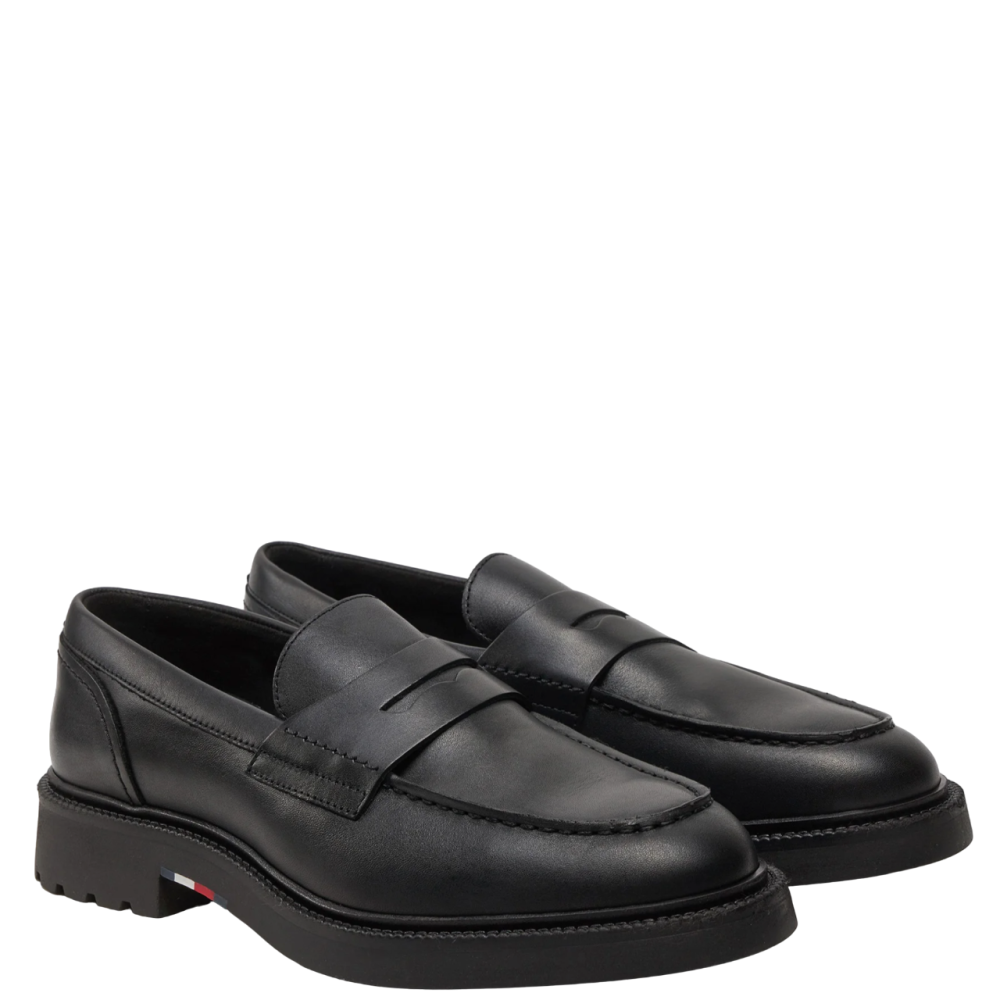 TOMMY HILFIGER</br>Ανδρικά Μοκασίνια Μαύρο Δέρμα FM0FM05089-BDS Tommy Hilfiger TOMMY HILFIGER</br>Ανδρικά Μοκασίνια Μαύρο Δέρμα FM0FM05089-BDS Tommy Hilfiger