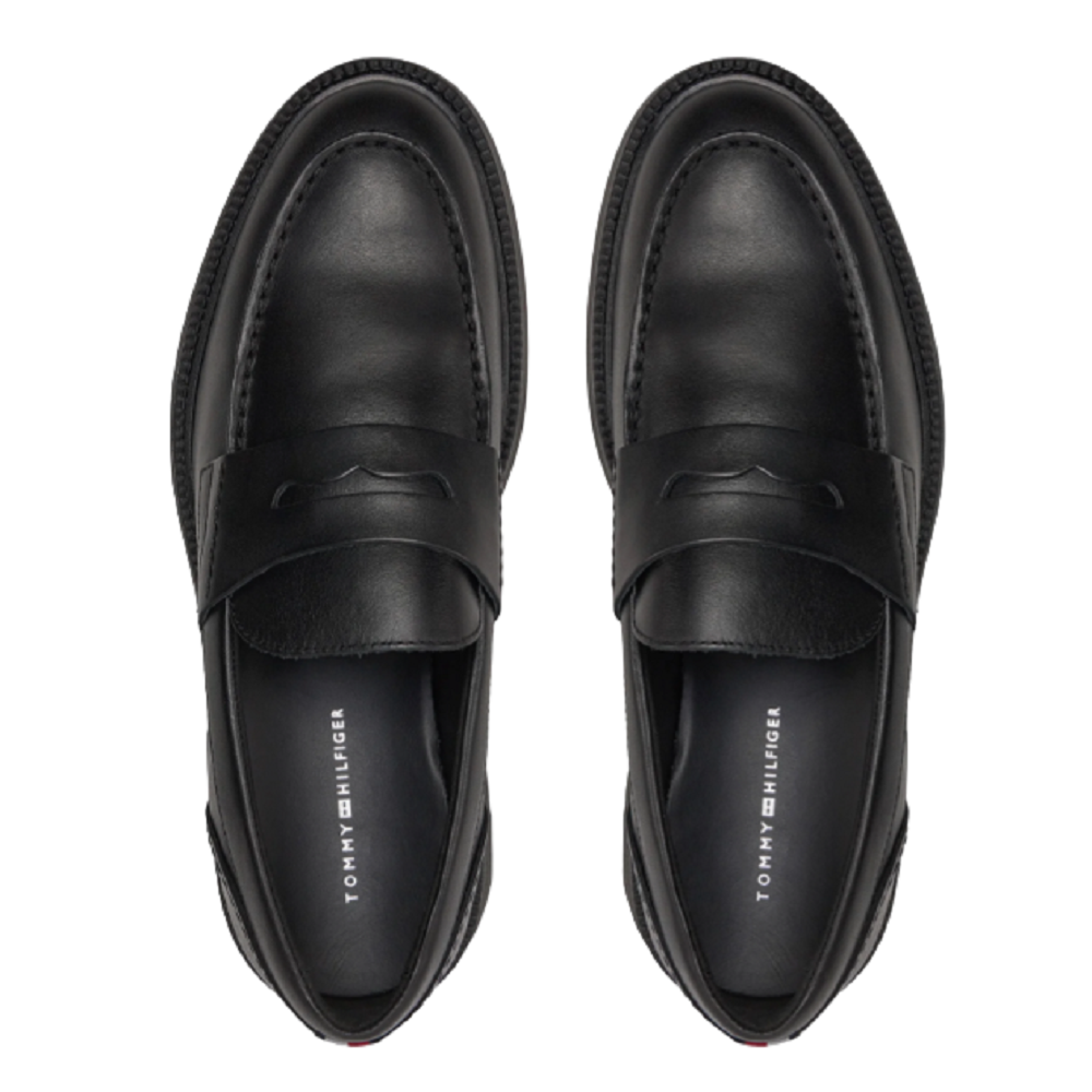 TOMMY HILFIGER</br>Ανδρικά Μοκασίνια Μαύρο Δέρμα FM0FM05089-BDS Tommy Hilfiger TOMMY HILFIGER</br>Ανδρικά Μοκασίνια Μαύρο Δέρμα FM0FM05089-BDS Tommy Hilfiger