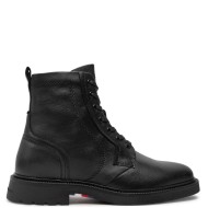 Ανδρικά Μποτάκια Μαύρο Δέρμα FM0FM05183-BDS Tommy Hilfiger