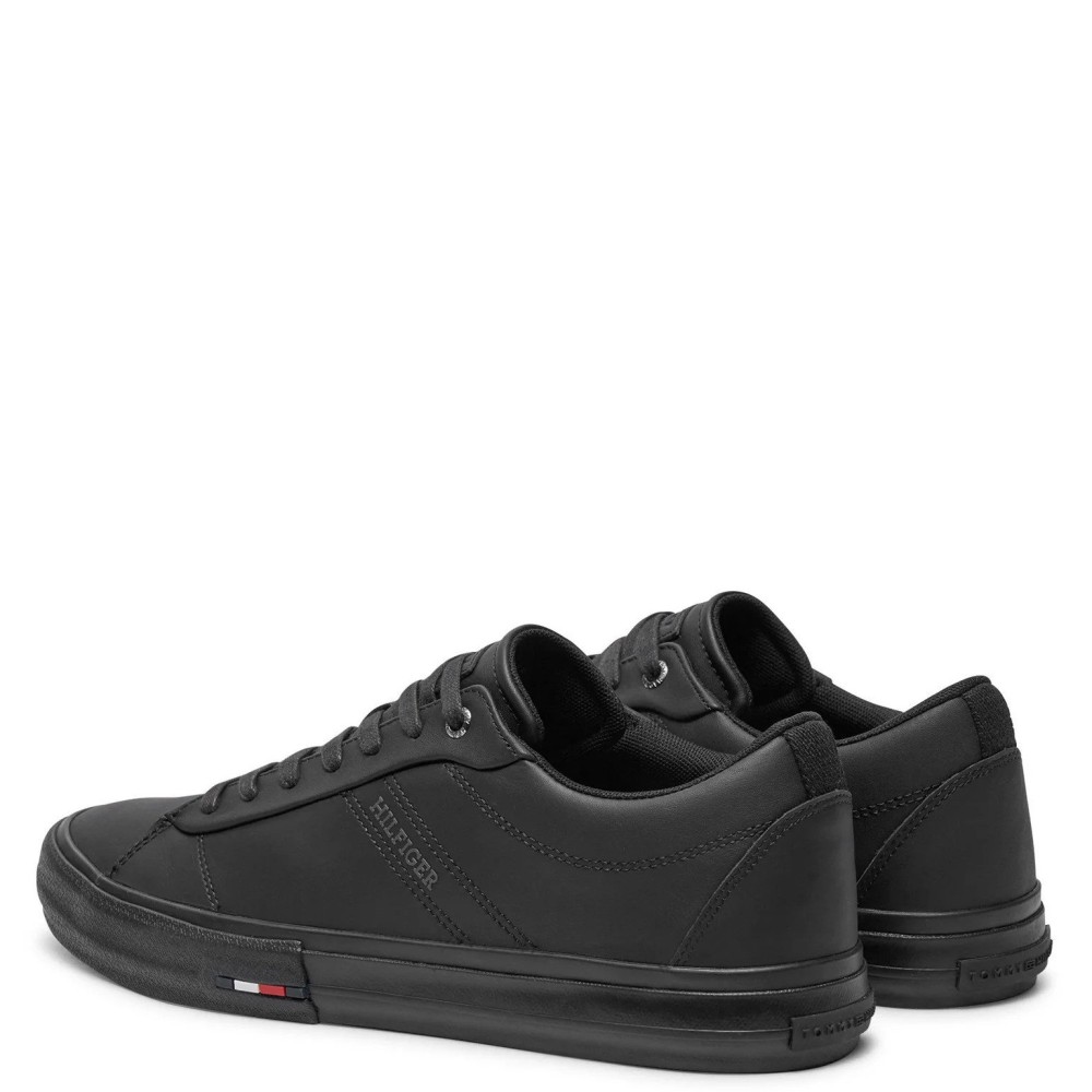 TOMMY HILFIGER</br>Ανδρικά Sneakers Μαύρο Δέρμα FM0FM05201-BDS Tommy Hilfiger TOMMY HILFIGER</br>Ανδρικά Sneakers Μαύρο Δέρμα FM0FM05201-BDS Tommy Hilfiger