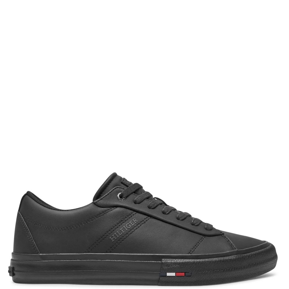TOMMY HILFIGER</br>Ανδρικά Sneakers Μαύρο Δέρμα FM0FM05201-BDS Tommy Hilfiger TOMMY HILFIGER</br>Ανδρικά Sneakers Μαύρο Δέρμα FM0FM05201-BDS Tommy Hilfiger