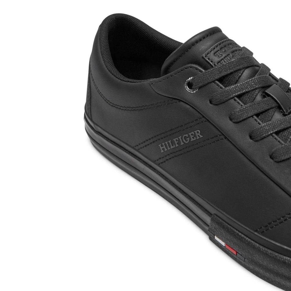 TOMMY HILFIGER</br>Ανδρικά Sneakers Μαύρο Δέρμα FM0FM05201-BDS Tommy Hilfiger TOMMY HILFIGER</br>Ανδρικά Sneakers Μαύρο Δέρμα FM0FM05201-BDS Tommy Hilfiger