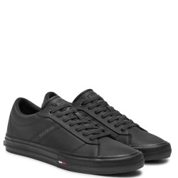 Ανδρικά Sneakers Μαύρο Δέρμα FM0FM05201-BDS Tommy Hilfiger