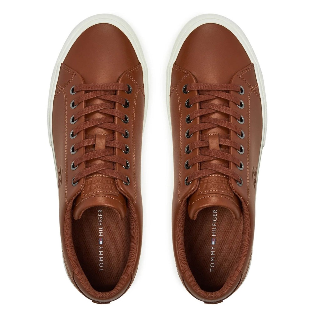 TOMMY HILFIGER</br>Ανδρικά Sneakers Ταμπά Δέρμα FM0FM05203-GVI Tommy Hilfiger TOMMY HILFIGER</br>Ανδρικά Sneakers Ταμπά Δέρμα FM0FM05203-GVI Tommy Hilfiger