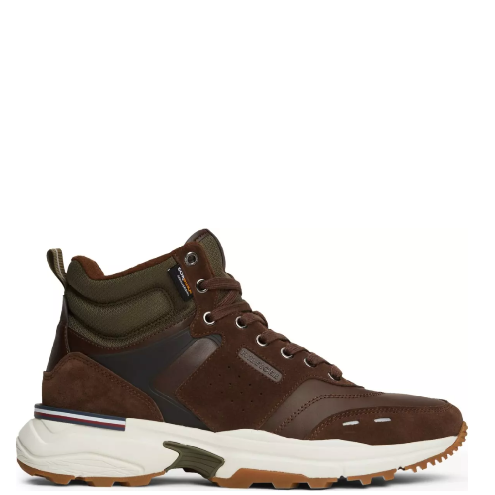 TOMMY HILFIGER</br>Ανδρικά Μποτάκια Καφέ Δέρμα/Suede FM0FM05222-GT6 Tommy Hilfiger TOMMY HILFIGER</br>Ανδρικά Μποτάκια Καφέ Δέρμα/Suede FM0FM05222-GT6 Tommy Hilfiger