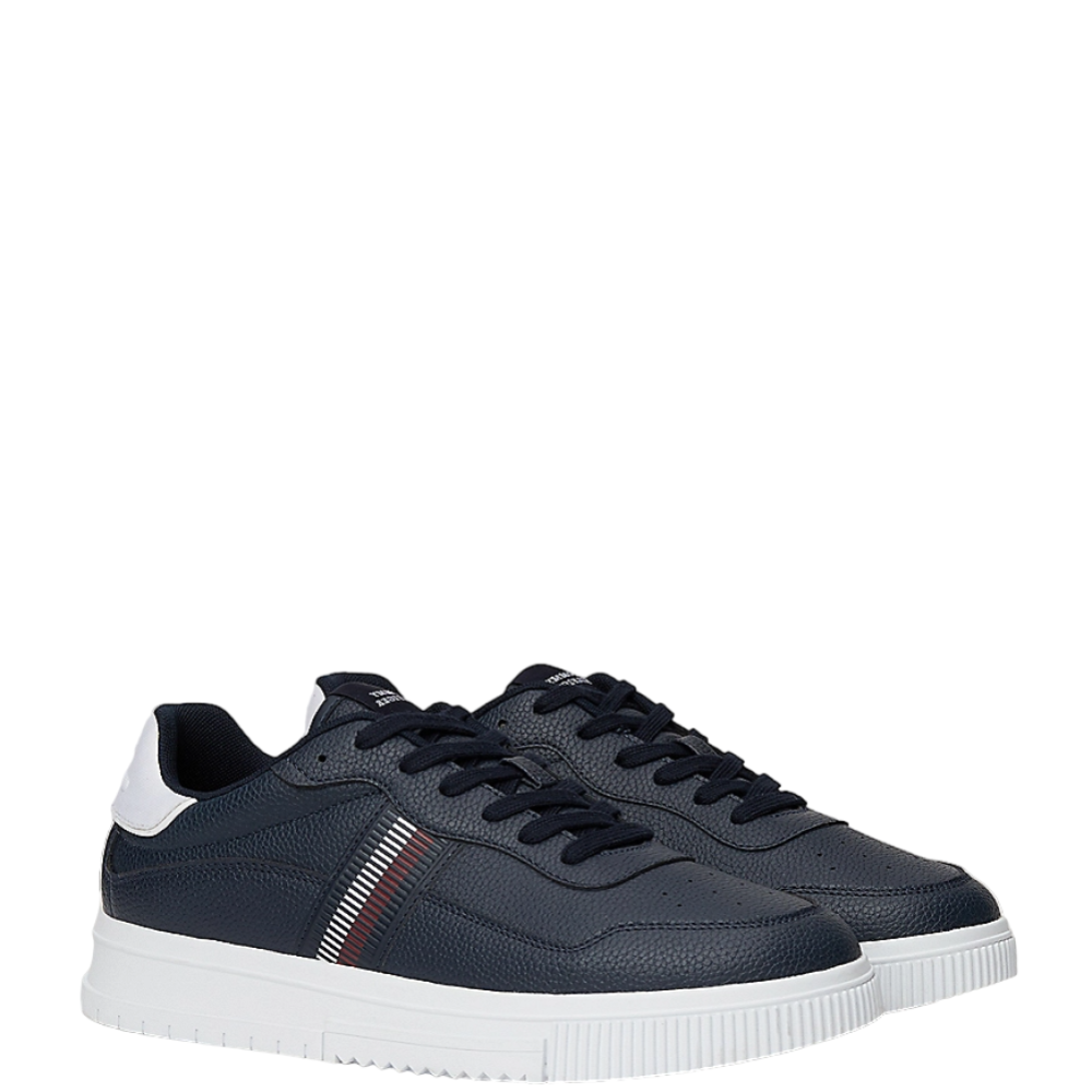 TOMMY HILFIGER</br>Ανδρικά Sneakers Μπλε Δέρμα FM0FM05300-DW5 Tommy Hilfiger TOMMY HILFIGER</br>Ανδρικά Sneakers Μπλε Δέρμα FM0FM05300-DW5 Tommy Hilfiger
