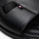 TOMMY HILFIGER</br>Ανδρικές Παντόφλες Μαύρο Δέρμα FM0FM05357-BDS Tommy Hilfiger TOMMY HILFIGER</br>Ανδρικές Παντόφλες Μαύρο Δέρμα FM0FM05357-BDS Tommy Hilfiger