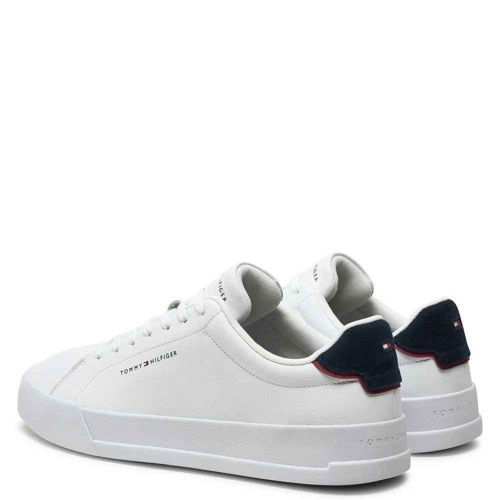 TOMMY HILFIGER</br>Ανδρικά Sneakers Λευκό/Μπλε Δέρμα FM0FM05367-0LD Tommy Hilfiger TOMMY HILFIGER</br>Ανδρικά Sneakers Λευκό/Μπλε Δέρμα FM0FM05367-0LD Tommy Hilfiger