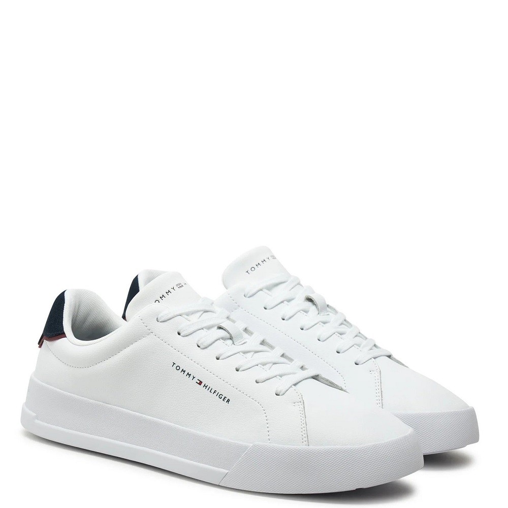 TOMMY HILFIGER</br>Ανδρικά Sneakers Λευκό/Μπλε Δέρμα FM0FM05367-0LD Tommy Hilfiger TOMMY HILFIGER</br>Ανδρικά Sneakers Λευκό/Μπλε Δέρμα FM0FM05367-0LD Tommy Hilfiger
