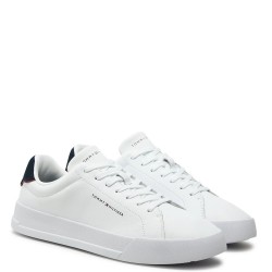 Ανδρικά Sneakers Λευκό/Μπλε Δέρμα FM0FM05367-0LD Tommy Hilfiger