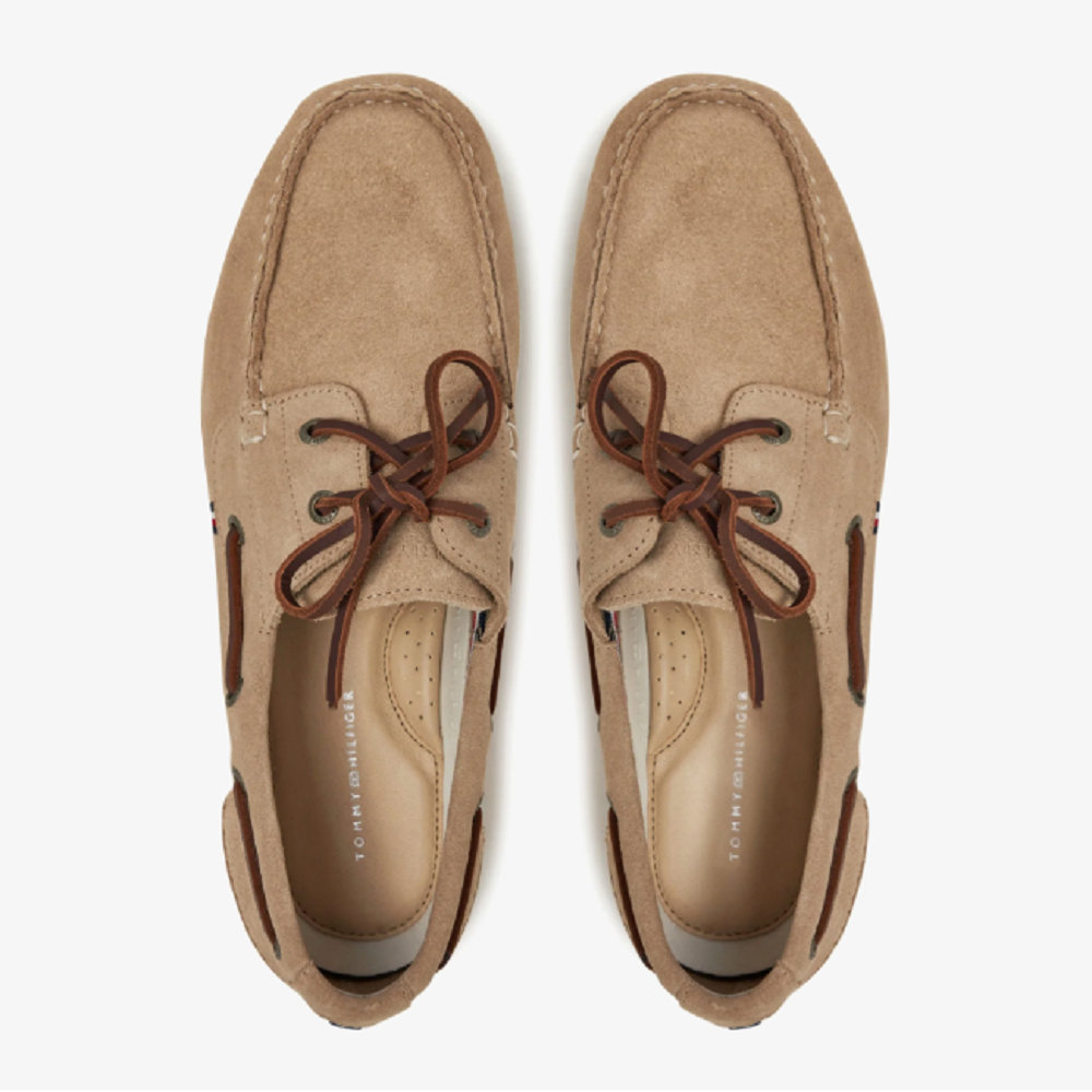 TOMMY HILFIGER</br>Ανδρικά Boat-shoes/Ιστιοπλοϊκά Μπεζ Suede FM0FM05387-AEG Tommy Hilfiger TOMMY HILFIGER</br>Ανδρικά Boat-shoes/Ιστιοπλοϊκά Μπεζ Suede FM0FM05387-AEG Tommy Hilfiger