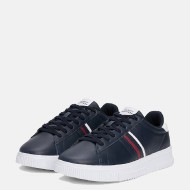 Tommy Hilfiger FM0FM05406-DW5 Ανδρικά Sneakers Μπλε Δέρμα 
