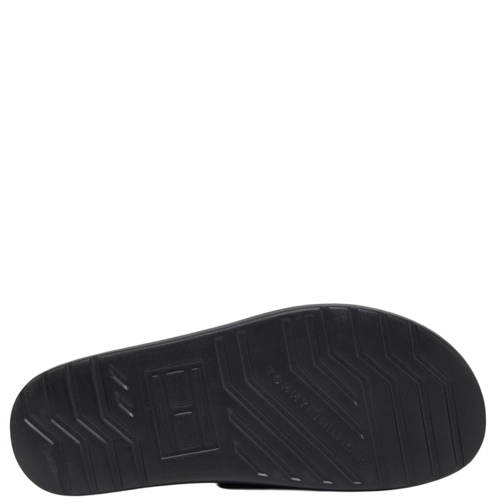 TOMMY HILFIGER</br>Ανδρικές Παντόφλες Μαύρο Δέρμα FM0FM05414-BDS Tommy Hilfiger TOMMY HILFIGER</br>Ανδρικές Παντόφλες Μαύρο Δέρμα FM0FM05414-BDS Tommy Hilfiger