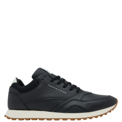 TOMMY HILFIGER</br>Ανδρικά Sneakers Μαύρο/Λευκό Δέρμα FM0FM05512-0GX Tommy Hilfiger