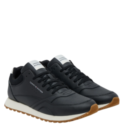 Ανδρικά Sneakers Μαύρο/Λευκό Δέρμα FM0FM05512-0GX Tommy Hilfiger