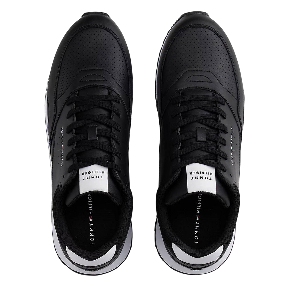 TOMMY HILFIGER</br>Ανδρικά Sneakers Μαύρο/Λευκό Δέρμα FM0FM05512-0GX Tommy Hilfiger TOMMY HILFIGER</br>Ανδρικά Sneakers Μαύρο/Λευκό Δέρμα FM0FM05512-0GX Tommy Hilfiger