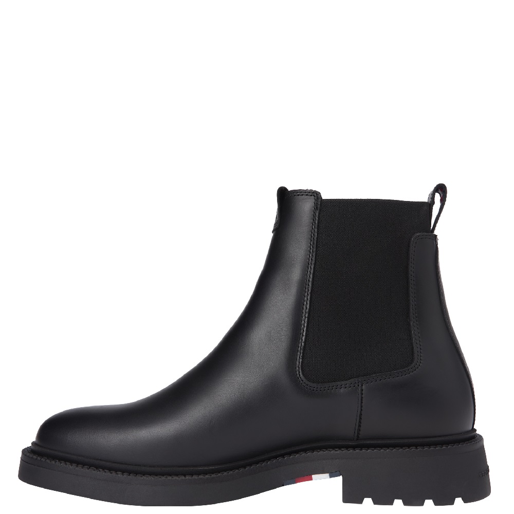 TOMMY HILFIGER</br>Tommy Hilfiger Comfort Lightweight Leather Chelsea FM0FM05591-BDS Ανδρικά Μποτάκια Chelsea Μαύρο Δέρμα  TOMMY HILFIGER</br>Tommy Hilfiger Comfort Lightweight Leather Chelsea FM0FM05591-BDS Ανδρικά Μποτάκια Chelsea Μαύρο Δέρμα