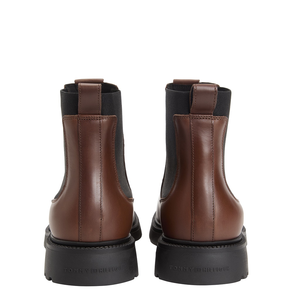 TOMMY HILFIGER</br>Tommy Hilfiger Comfort Lightweight Leather Chelsea FM0FM05591-GVI Ανδρικά Μποτάκια Chelsea Ταμπά Δέρμα TOMMY HILFIGER</br>Tommy Hilfiger Comfort Lightweight Leather Chelsea FM0FM05591-GVI Ανδρικά Μποτάκια Chelsea Ταμπά Δέρμα