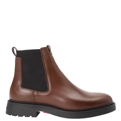 Tommy Hilfiger Comfort Lightweight Leather Chelsea FM0FM05591-GVI Ανδρικά Μποτάκια Chelsea Ταμπά Δέρμα Tommy Hilfiger Comfort Lightweight Leather Chelsea FM0FM05591-GVI Ανδρικά Μποτάκια Chelsea Ταμπά Δέρμα