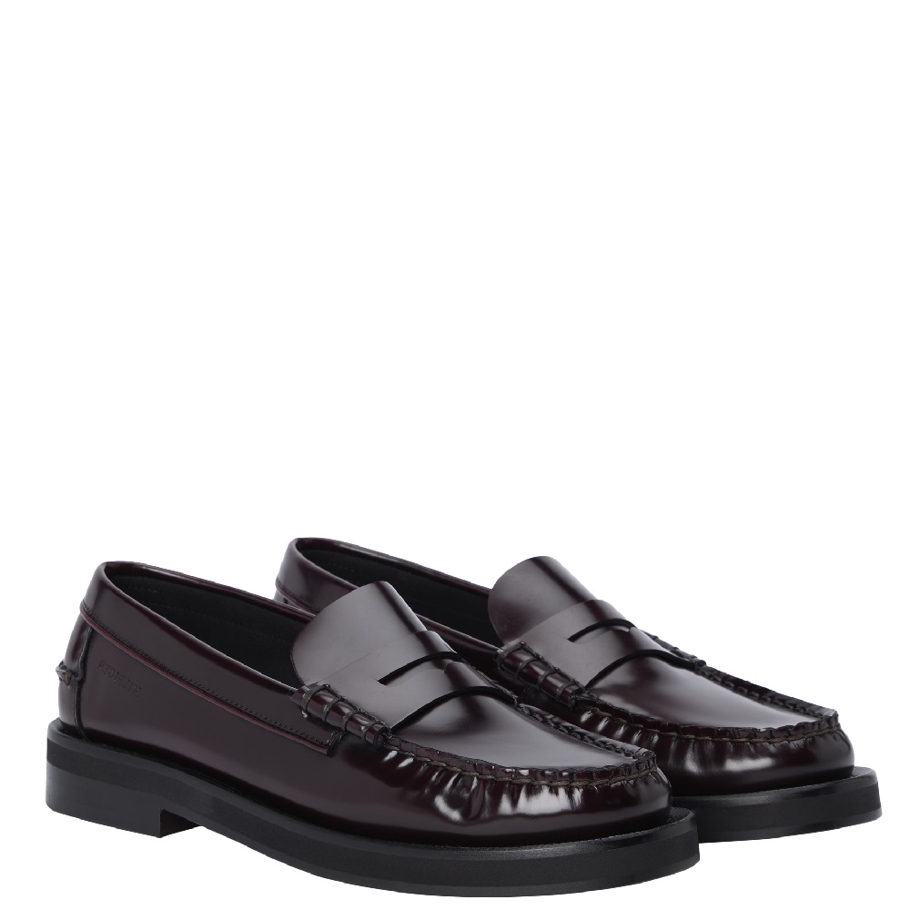 TOMMY HILFIGER</br>Tommy Hilfiger Classic High Hilfiger Abra Loafers FM0FM05624-XUT Ανδρικά Μοκασίνια Μπορντώ Δέρμα