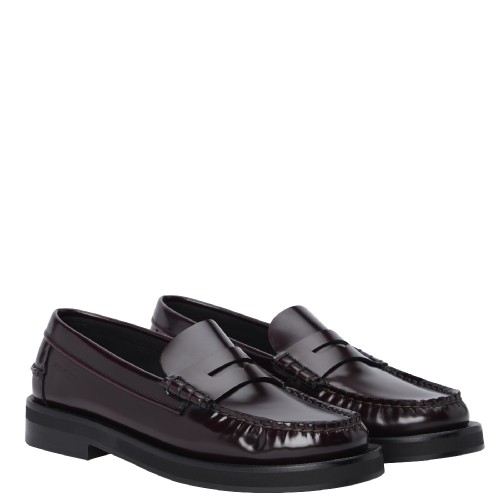 Tommy Hilfiger Classic High Hilfiger Abra Loafers FM0FM05624-XUT Ανδρικά Μοκασίνια Μπορντώ Δέρμα