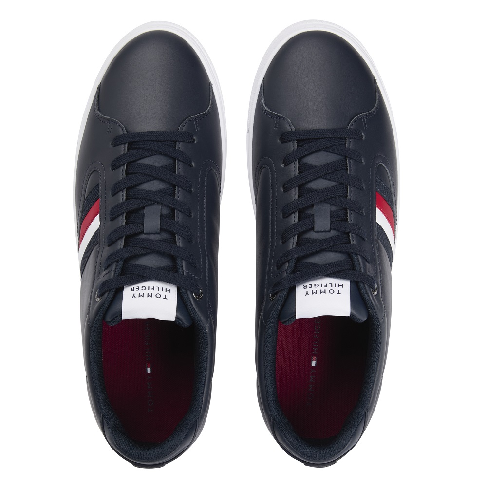 TOMMY HILFIGER</br>Tommy Hilfiger Icon Court Stripes FM0FM05628-DW5 Ανδρικά Sneakers Μπλε Δέρμα