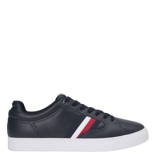 Tommy Hilfiger Icon Court Stripes FM0FM05628-DW5 Ανδρικά Sneakers Μπλε Δέρμα