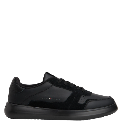 Tommy Hilfiger Modern Lightcup Leather Trainers FM0FM05636-BDS Ανδρικά Sneakers Μαύρο Δέρμα Tommy Hilfiger Modern Lightcup Leather Trainers FM0FM05636-BDS Ανδρικά Sneakers Μαύρο Δέρμα