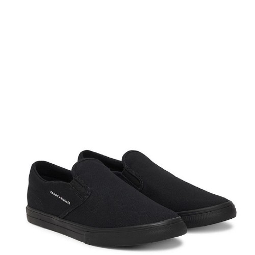 Tommy Hilfiger FM0FM05689-BDS Ανδρικά Sneakers Slip-On Μαύρο