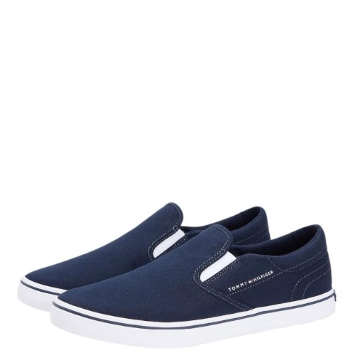 Tommy Hilfiger FM0FM05689-DW5 Ανδρικά Sneakers Slip-On Μπλε Tommy Hilfiger FM0FM05689-DW5 Ανδρικά Sneakers Slip-On Μπλε