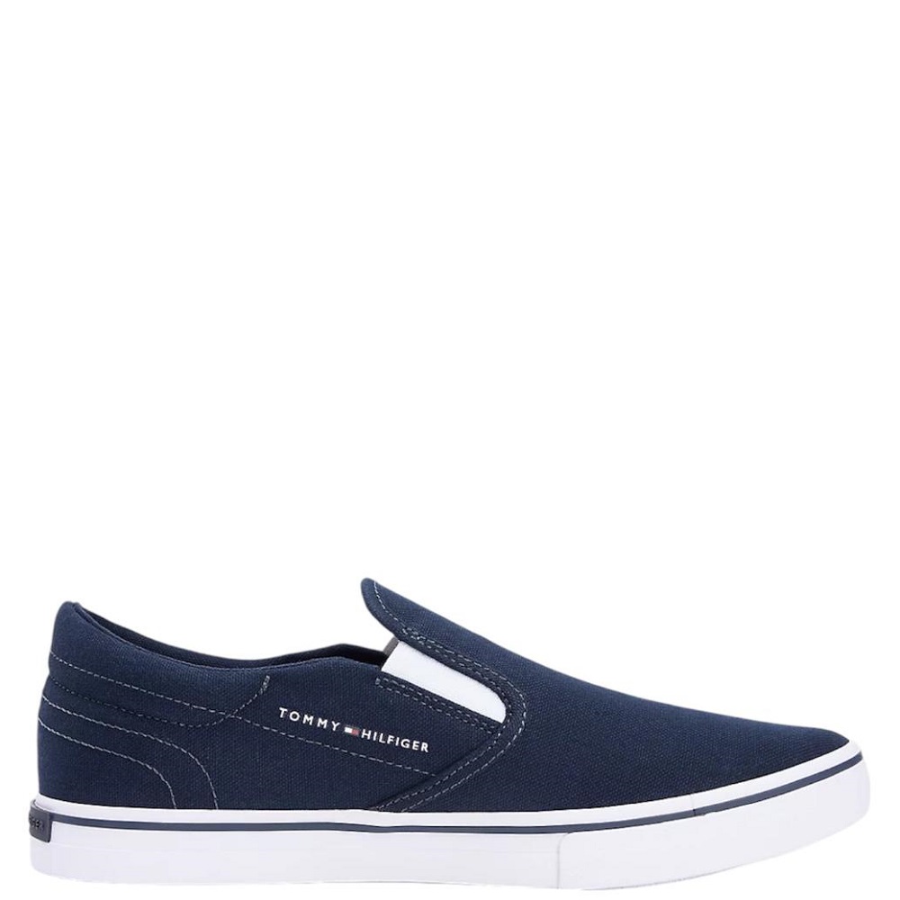 TOMMY HILFIGER</br>Tommy Hilfiger FM0FM05689-DW5 Ανδρικά Sneakers Slip-On Μπλε TOMMY HILFIGER</br>Tommy Hilfiger FM0FM05689-DW5 Ανδρικά Sneakers Slip-On Μπλε