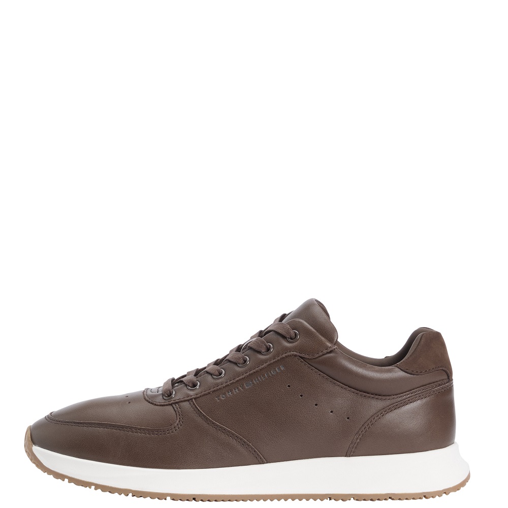 TOMMY HILFIGER</br>Tommy Hilfiger Premium Leather Hybrid Trainers FM0FM05700-GV0 Ανδρικά Sneakers Καφέ Δέρμα TOMMY HILFIGER</br>Tommy Hilfiger Premium Leather Hybrid Trainers FM0FM05700-GV0 Ανδρικά Sneakers Καφέ Δέρμα