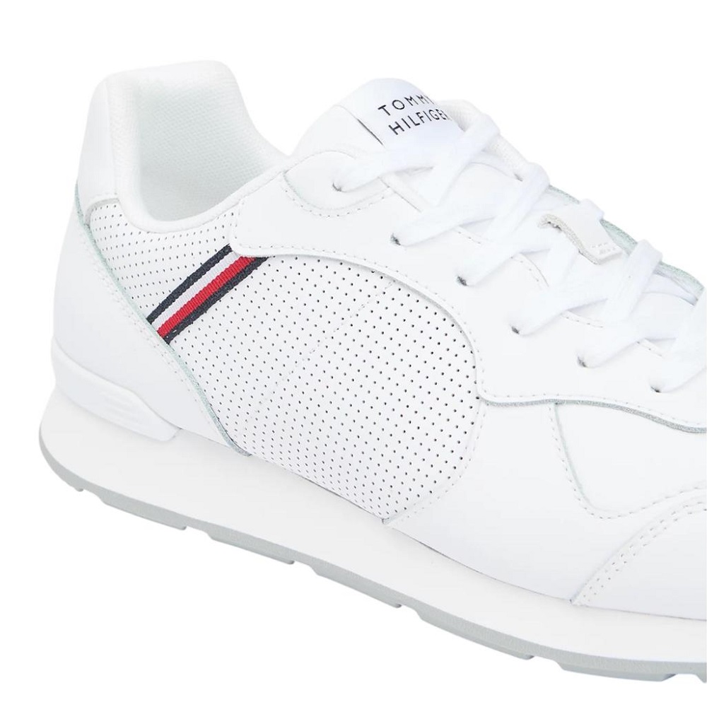 TOMMY HILFIGER</br>Tommy Hilfiger FM0FM05740-YBS Ανδρικά Sneakers Λευκό Δέρμα TOMMY HILFIGER</br>Tommy Hilfiger FM0FM05740-YBS Ανδρικά Sneakers Λευκό Δέρμα
