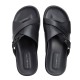 TOMMY HILFIGER</br>Tommy Hilfiger Flag Hardware Leather Sandal FM0FM05753-BDS Ανδρικές Παντόφλες Μαύρο Δέρμα