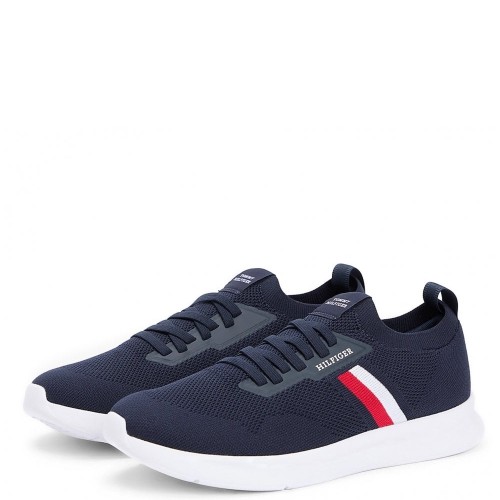 Tommy Hilfiger Lightweight Knitted Runner FM0FM05756-DW5 Ανδρικά Sneakers Μπλε