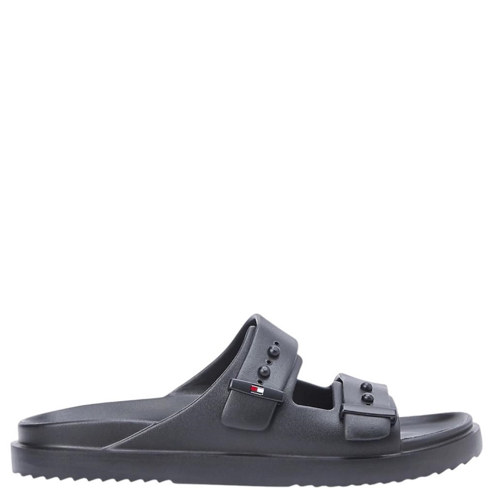 TOMMY HILFIGER</br>Tommy Hilfiger Light Adjustable Pool Slider FM0FM05757-BDS Ανδρικές Σαγιονάρες Μαύρο