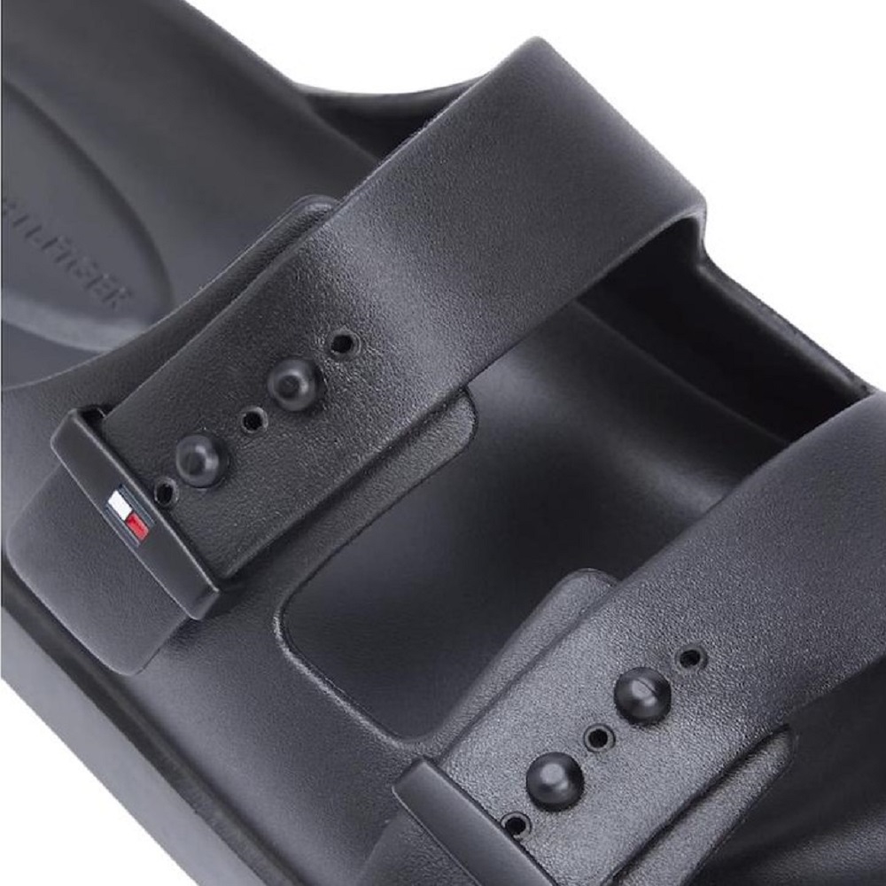 TOMMY HILFIGER</br>Tommy Hilfiger Light Adjustable Pool Slider FM0FM05757-BDS Ανδρικές Σαγιονάρες Μαύρο