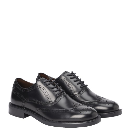 Tommy Hilfiger Vogue Brogue Shoes FM0FM05766-BDS Ανδρικά Δετά Παπούτσια Oxford Μαύρο Δέρμα Tommy Hilfiger Vogue Brogue Shoes FM0FM05766-BDS Ανδρικά Δετά Παπούτσια Oxford Μαύρο Δέρμα